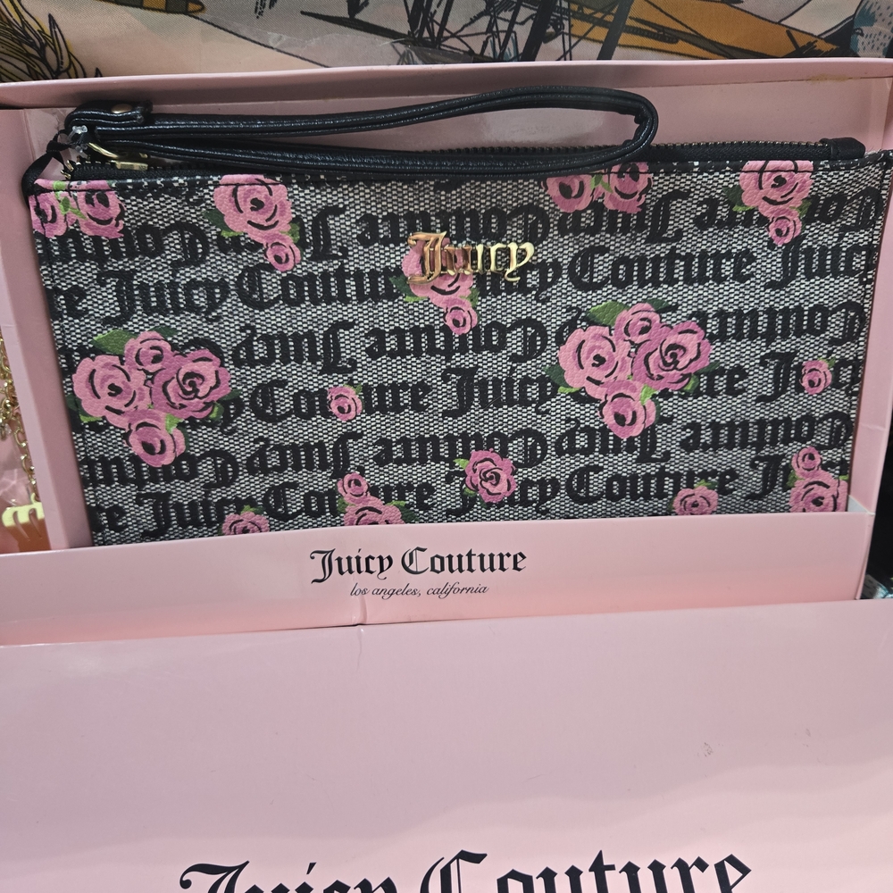 Juicy Couture Pink Rose Clutch - Picture 3 of 4
